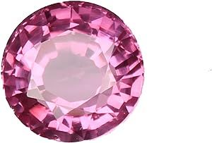 SAS GEMS Natural Pink Color Ceylon Sapphire 5.70 Carat. Round Cut Certified Loose Gemstone