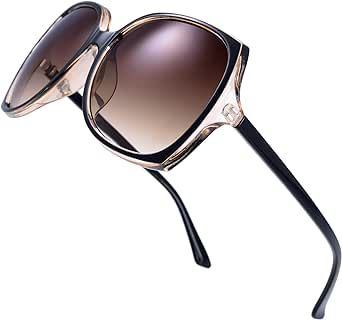 The Fresh Women's Oversized Square Jackie O Cat Eye Hybrid Butterfly Fashion Sunglasses - Exquisite Packaging