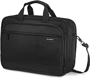 Samsonite Classic 2.0, Black, 15.6" 3 Compartment Briefcase